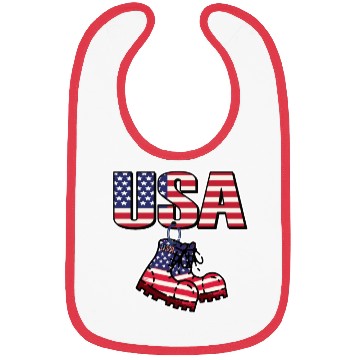 Discover God bless America the land of the free Bibs