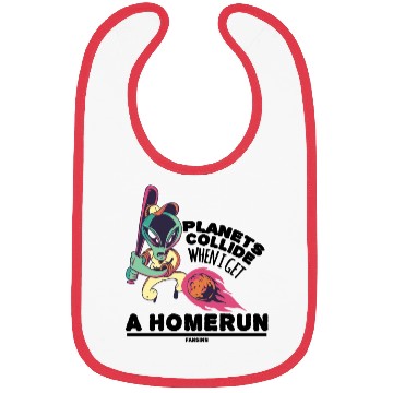 Discover Baseball UFO space extraterrestrient Bibs