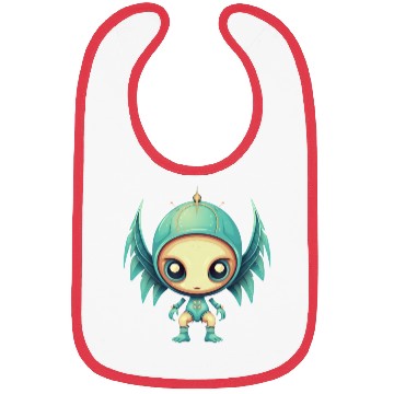 Discover Alien Angel Wings Cyborg - Futuristic Design Bibs