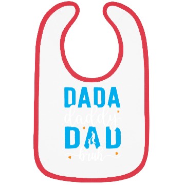 Discover Dada Daddy Dad Bruh Fathers Day Vintage Funny Bibs