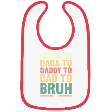 Discover Dada Daddy Dad Bruh Fathers Day Vintage Funny Bibs