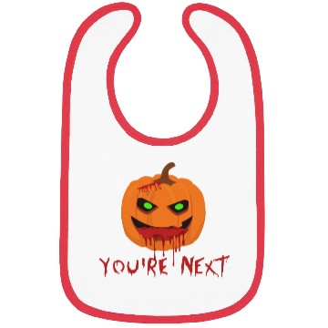 Discover Halloween Pumpkin You are next 2 Bibs
