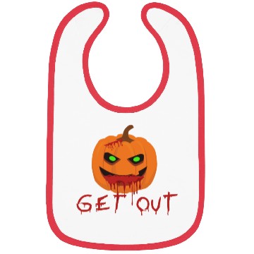 Discover Halloween Pumpkin Get Out 2 Bibs