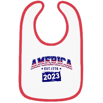 Discover AMERICA EST 1776 Bibs