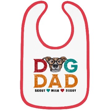 Discover Best Dog Dad scout milo buddy Bibs