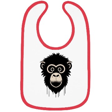Discover monkey face Bibs