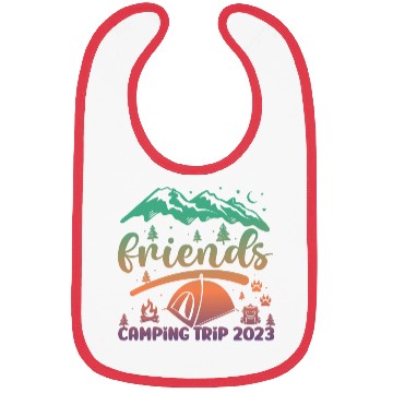 Discover Friends Camping Trip Camping Lover Camper stars Bibs