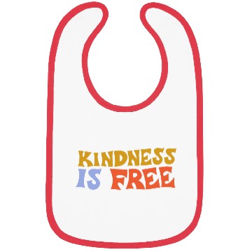 Discover Kindness Is Free green Bibs