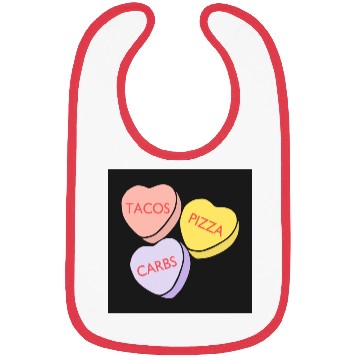 Discover FRONTARTFunny Conversation Hearts Candy Bibs