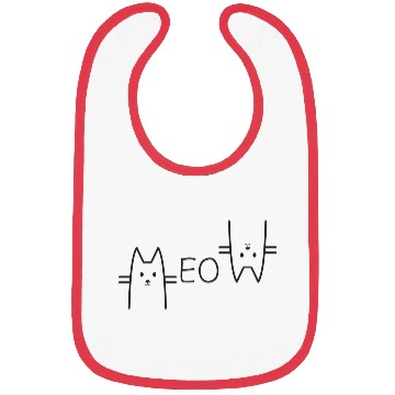 Discover Meow Cat Lover Bibs