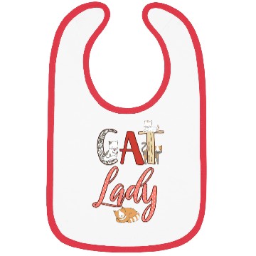 Discover Cats Cat Lady Cat Lover Bibs
