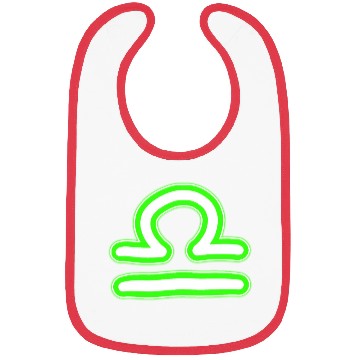 Discover Libra Zodiac Sign Neon Green Bibs