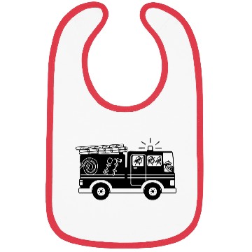 Discover Fire engine Bibs