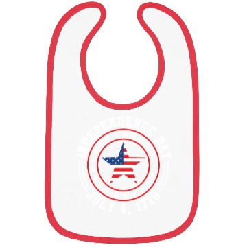 Discover Independence Day 4 July 1776 USA Patriotism Bibs