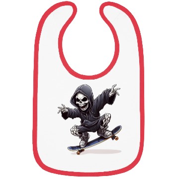 Discover Grim Reaper Shreds the Streets: Skateboarding for Bibs