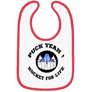 Discover Puck Yeah ! Hockey Forever Bibs