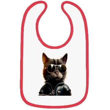 Discover Cat With Sunglasses Cute Cat Mom Meow Paws Kitty Bibs