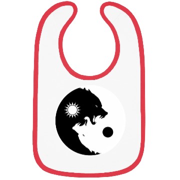 Discover Yin Yang Wolf Spirits Bibs