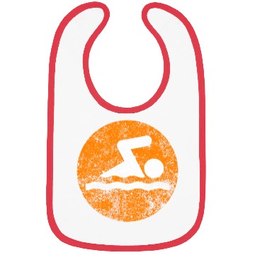 Discover Swim Orange Swim Icon Bibs