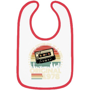 Discover Vintage 1978 Birthday Gift Bibs