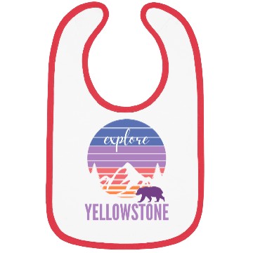 Discover Cute Pink and Purple YStone Mountain Sunset Bibs
