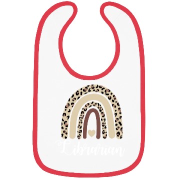 Discover Librarian Rainbow Boho Leopard Library Book Lover Bibs