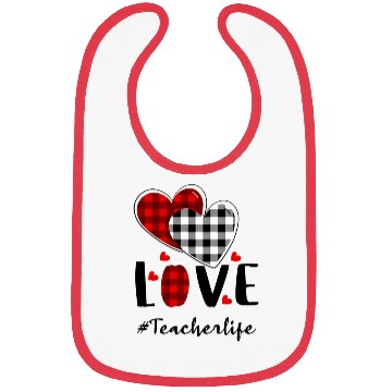 Discover Teacher Life Valentines Day Bibs