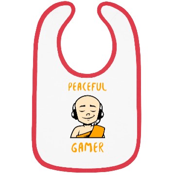 Discover Peaceful Gamer Monk Bibs