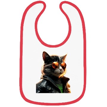 Discover Cat With Sunglasses Cute Cat Mom Meow Paws Kitty Bibs
