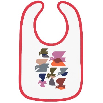 Discover Seven Bird Flock Bibs