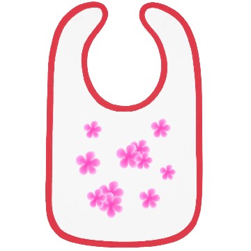 Discover cute pink summer flowers Bibs