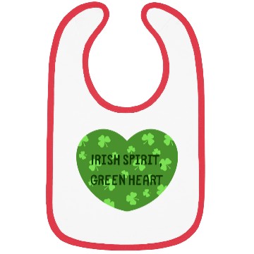 Discover Irish Spirit Green Heart Bibs