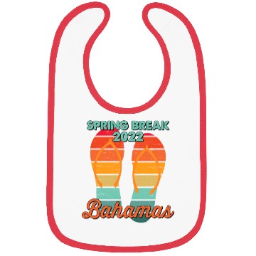 Discover Spring Break Bahamas Beach 2022 Flip Flops Bibs