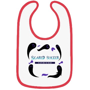 Discover Halloween Scared Sucker Bibs