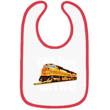 Discover One Track Mind Train Engine Bibs