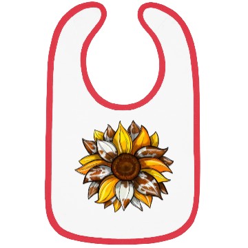 Discover Flower Sunshine Leopard Bibs