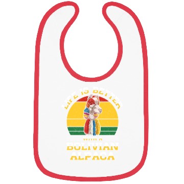 Discover Bolivia Flag Bolivian Alpaca Lover Country South Bibs