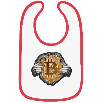 Discover Bitcoin Coin-Crypto Super Hero Bibs