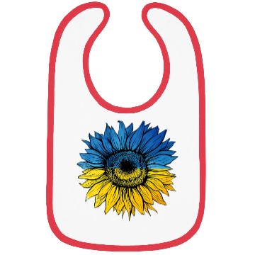 Discover Sunflower Ukraine Ukrainian Flag Stand With Ukrain Bibs