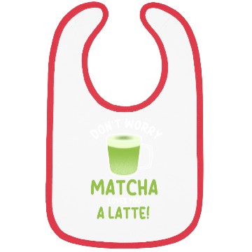 Discover Funny Matcha Latte Pun Bibs