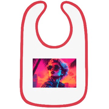 Discover Synthwave Sunset Vibes with sunglasses Bibs