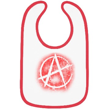 Discover Red Anarchy Symbol Graffiti Style Anarchism Punk Bibs