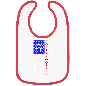 Discover Usa Theme Postal Worker Mail Carrier Bibs