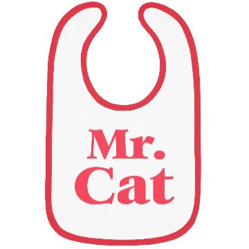 Discover Cat Lover Mr Cat Bibs