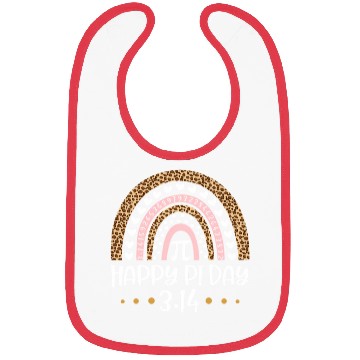 Discover Happy Pi Day Mathematic Math Teacher Leopard Rainb Bibs