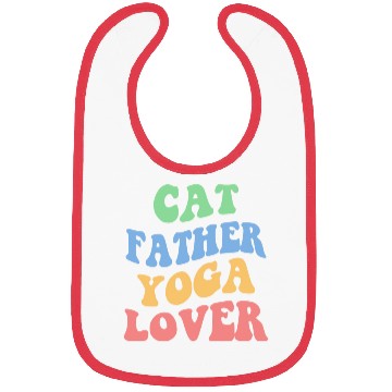 Discover Cat Father Yoga Lover Bibs