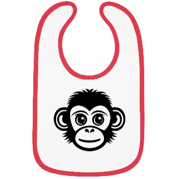 Discover Ape Face Apes Apelike Jungle Primate Bibs