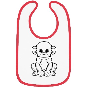 Discover Ape Face Apes Apelike Jungle Primate Bibs