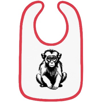 Discover Ape Face Apes Apelike Jungle Primate Bibs