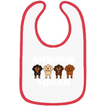 Discover Dachshund Squad Dog Team Saying Bibs